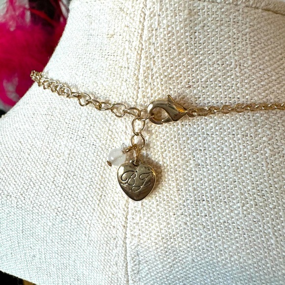 Betsy Johnson Gingham Flower pendant Necklace - Picture 8 of 8